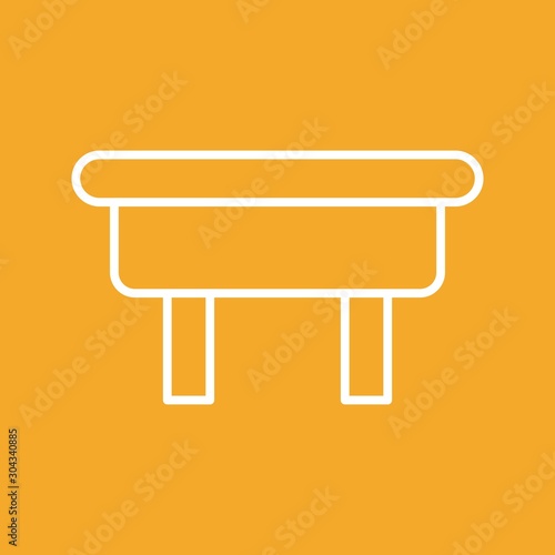 ottoman Icon Isolated On Abstract Background