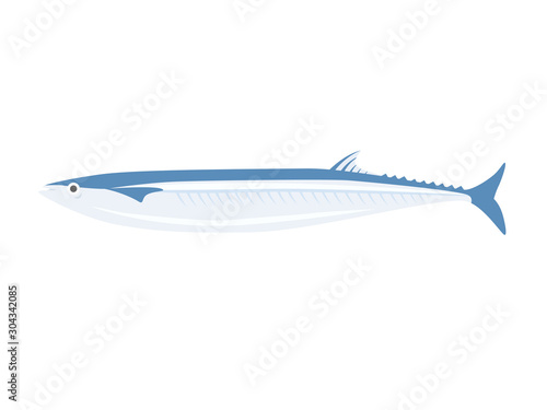 秋刀魚のイラスト