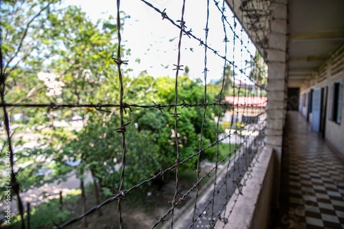  prison inside Tuol Sleng Genocide Museum, Phnom Penh, Cambodia