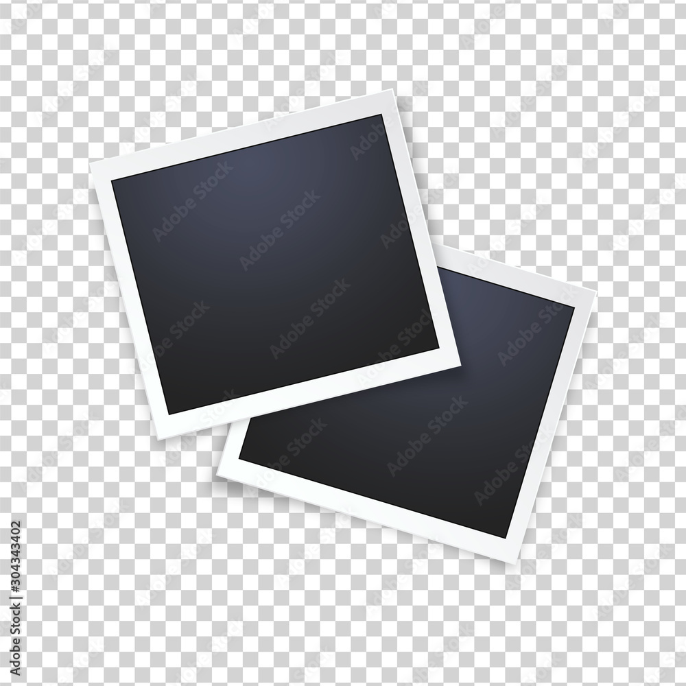 Blank photo frame, isolated on transparent background. Blank photo frame, isolated on transparent background.