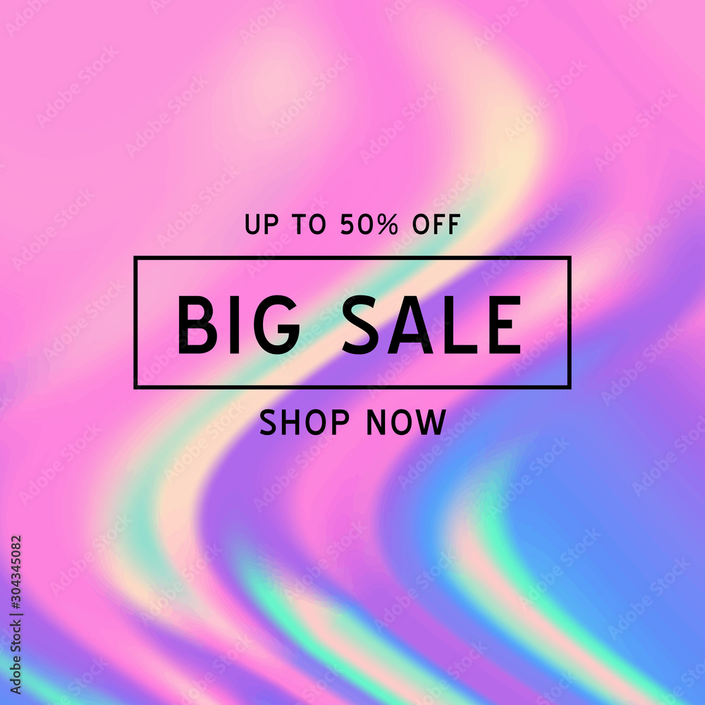 Abstract vaporwave vector Sale template Abstract vaporwave vector Sale template