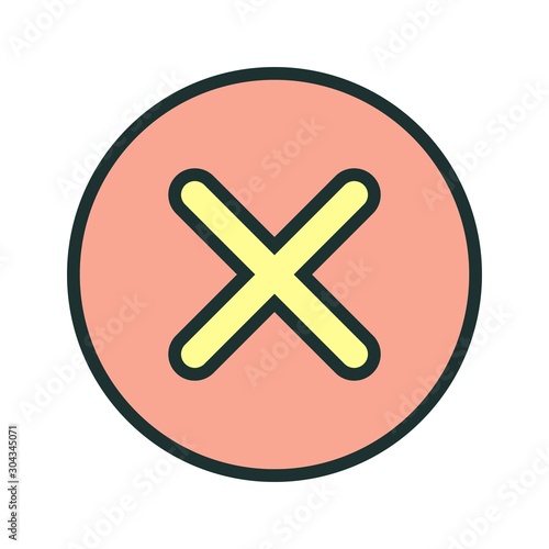  Canceled  icon isolated on abstract background