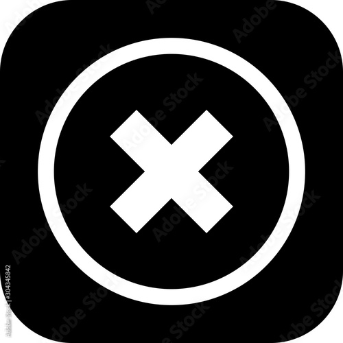  Canceled  icon isolated on abstract background