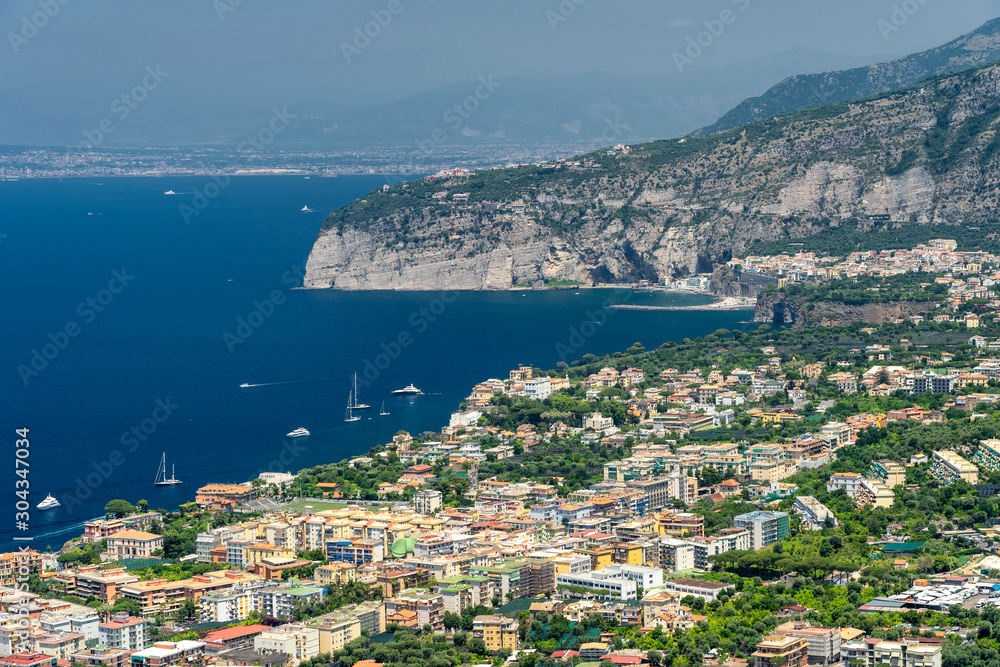 Sorrento, Naples: the coast at summer
