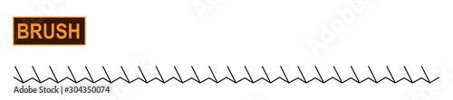 Abstract stitch illustrator brush for fashion and digital illustration. Embroidery stitch. Colorable and customizable brush.	