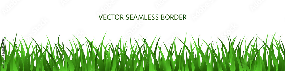 Green grass seamless border backdrop summer banner Green grass seamless border backdrop summer banner