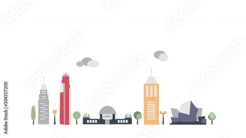 Iconic Los Angeles Landmarks Motion Graphic
