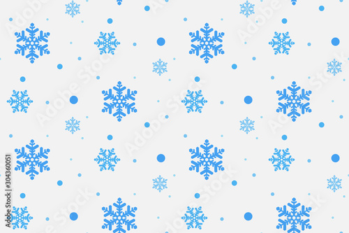 Christmas seamless pattern with snowflakes.