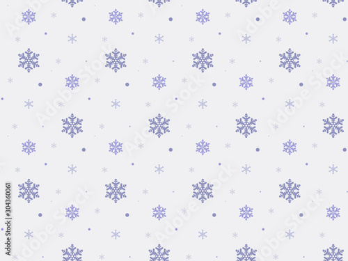 Christmas seamless pattern with snowflakes.