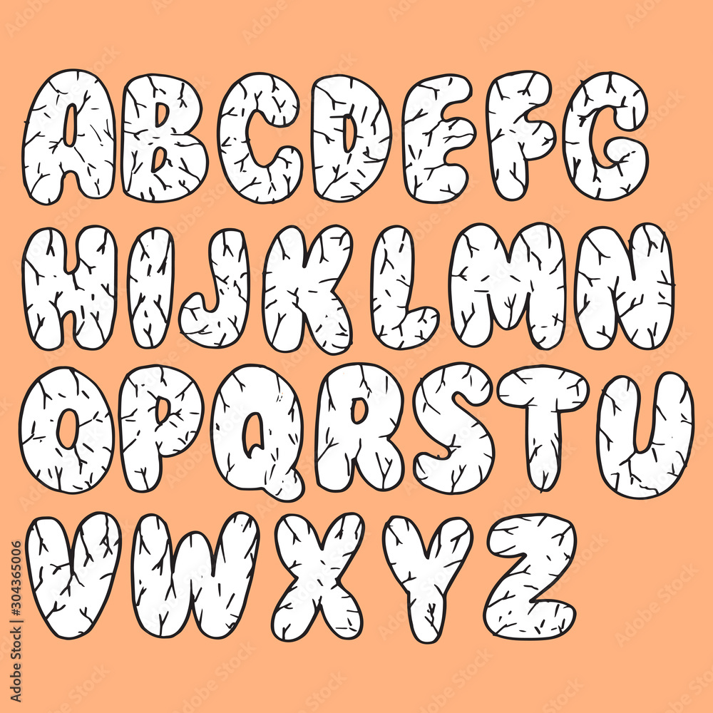 Hand drawn doodle font. Set of sketch alphabet. Vector illustration for magazines, printings, web posters, hand drawn typography etc. Hand drawn doodle font. Set of sketch alphabet. Vector illustration for magazines, printings, web posters, hand drawn typography etc.