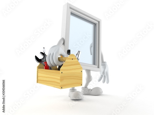 Window character holding toolbox