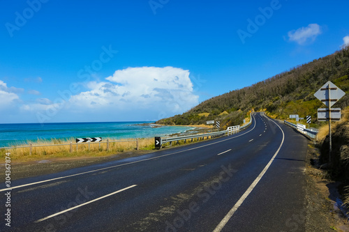 Beautiful beach on the Great Ocean Road, Victoria, Australia