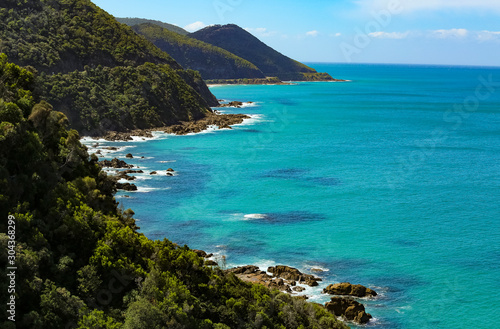 Beautiful scenery on the Great Ocean Road, Victoria, Australia