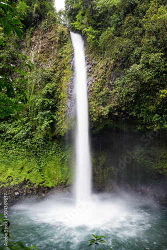 Catarata or waterfall Rio La Fortuna. Beautiful nature area close to Arenal Volcano, La Fortuna, Costa Rica.