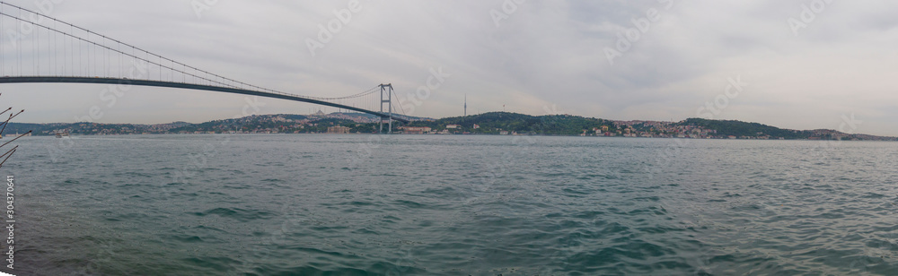 Panoramic view of Bosforo in Istambul