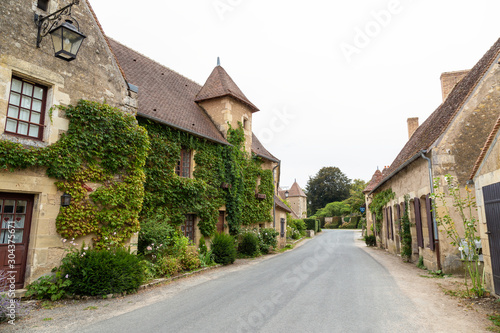 The village of Apremont sur Allier in the region of Cher, designated a Les Plus Beaux Village or A Most Beautiful Village of France