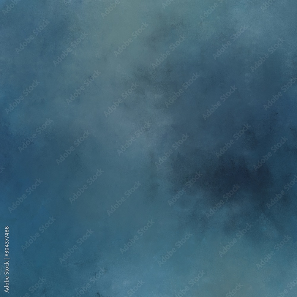 quadratic graphic painted fog with teal blue, very dark blue and light slate gray colors. can be used as texture pattern or for wallpaper design