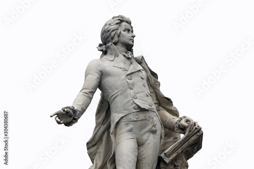 Statue of Mozart in Vienna, Austria photo