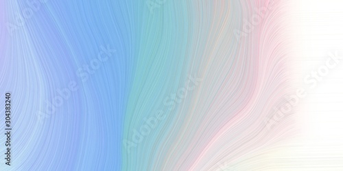 modern soft swirl waves background illustration with sky blue, misty rose and light gray color