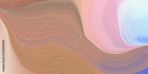 smooth swirl waves background design with rosy brown, light gray and baby pink color