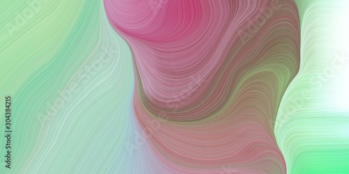 modern curvy waves background illustration with ash gray, antique fuchsia and rosy brown color