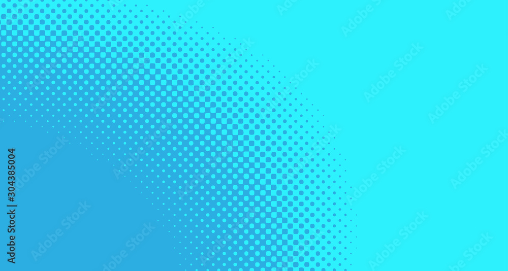 Blue halftone pop art background abstract vector comics style blank layout template with clouds beams and isolated dots pattern. For sale banner for your designe 1960s. with copy space eps10 Blue halftone pop art background abstract vector comics style blank layout template with clouds beams and isolated dots pattern. For sale banner for your designe 1960s. with copy space eps10