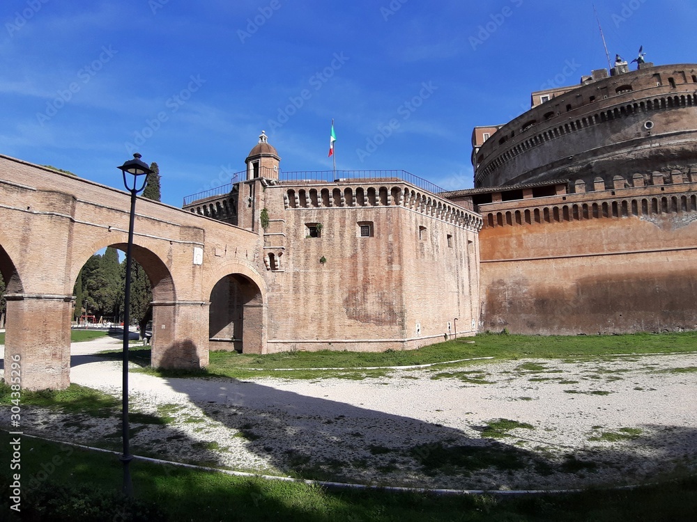 Roma - Scorcio del Bastione San Marco di Castel Sant'Angelo