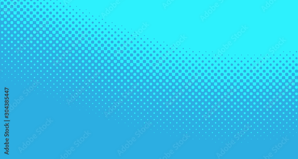 Blue halftone pop art background abstract vector comics style blank layout template with clouds beams and isolated dots pattern. For sale banner for your designe 1960s. with copy space eps10 Blue halftone pop art background abstract vector comics style blank layout template with clouds beams and isolated dots pattern. For sale banner for your designe 1960s. with copy space eps10