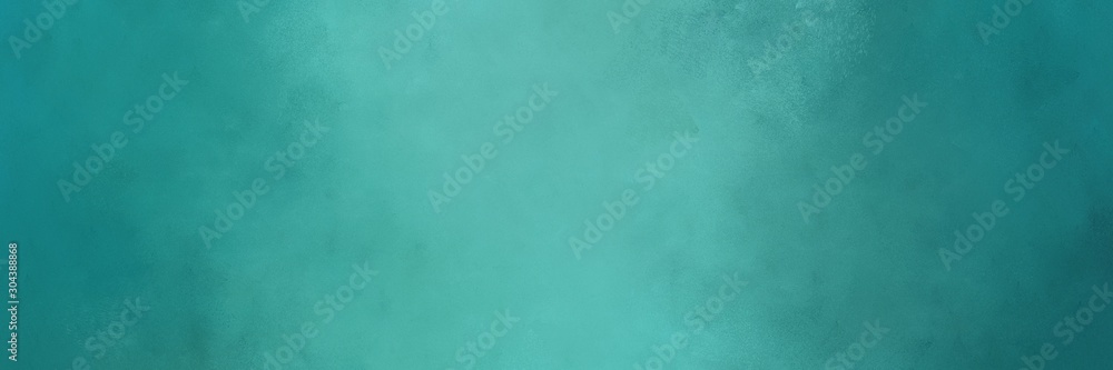abstract painting background graphic with blue chill, teal blue and medium aqua marine colors and space for text or image. can be used as header or banner