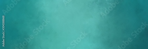 abstract painting background graphic with blue chill, teal blue and medium aqua marine colors and space for text or image. can be used as header or banner
