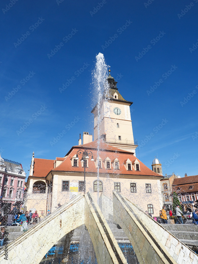 Fototapeta premium Romania Brasov old town main square