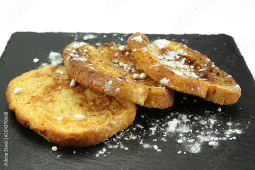 slices of bread loaf with sugar