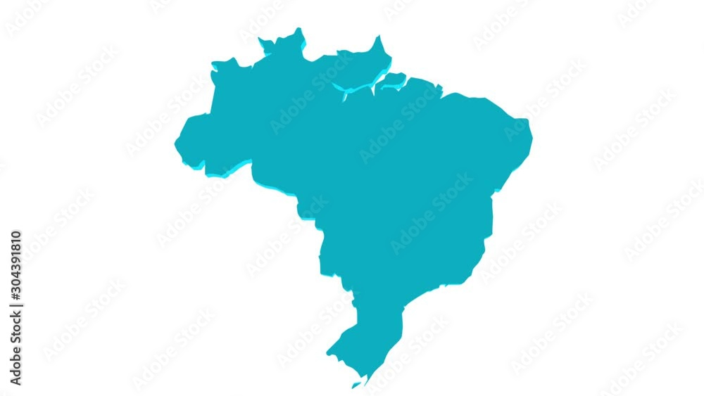 Political map of Brazil in America Political map of Brazil in America