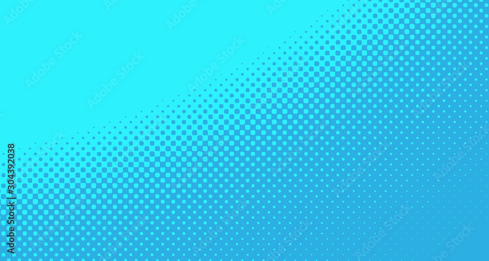 Blue halftone pop art background abstract vector comics style blank layout template with clouds beams and isolated dots pattern. For sale banner for your designe 1960s. with copy space eps10 Blue halftone pop art background abstract vector comics style blank layout template with clouds beams and isolated dots pattern. For sale banner for your designe 1960s. with copy space eps10