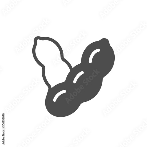Soy or soybean glyph icon