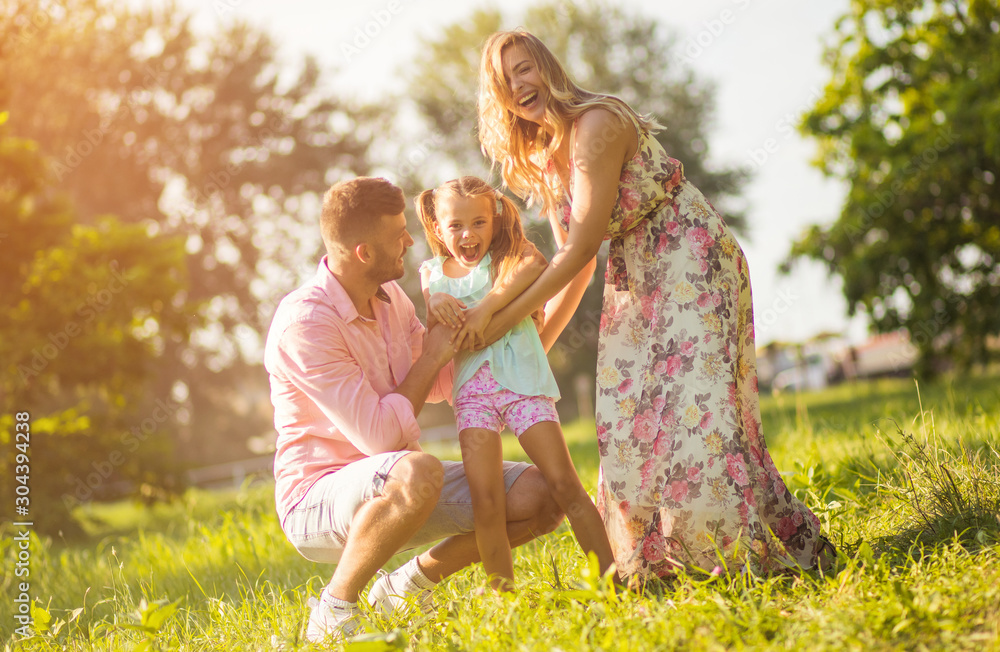 Fototapeta premium It is important that we are happy and smiling.