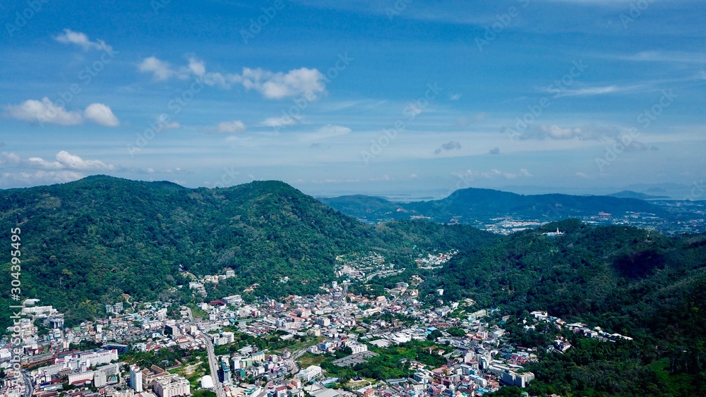 aerial view of the Patong Thailand