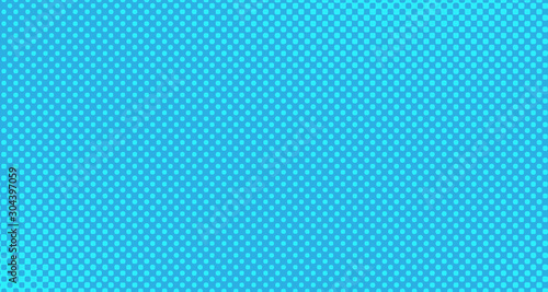 Blue halftone pop art background abstract vector comics style blank layout template with clouds beams and isolated dots pattern. For sale banner for your designe 1960s. with copy space eps10