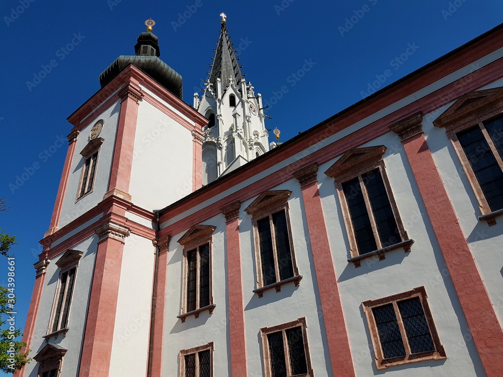 Blick auf die Basilika von Mariazell