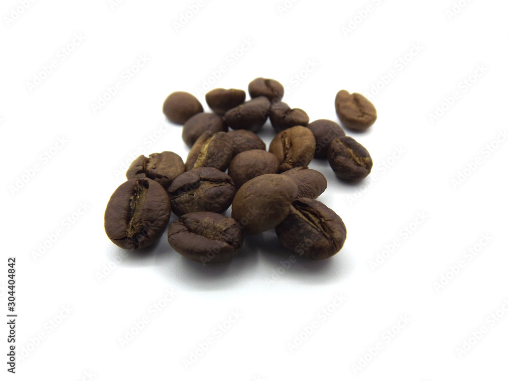 coffee beans isolated on white background coffee beans isolated on white background