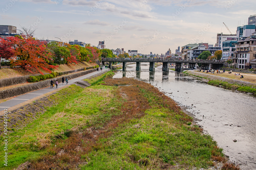 Fototapeta premium 京都の鴨川