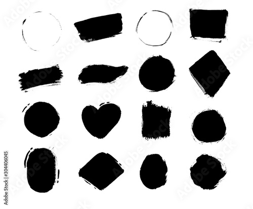 Empty Grunge badge collection. Discount price offer set with place for text. Promo coupon labels