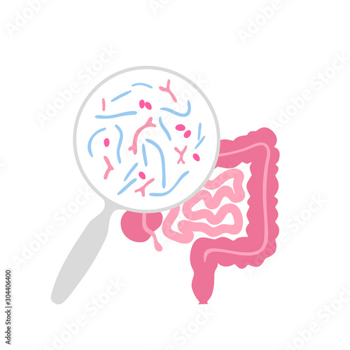 Vector isolated illustration of probiotics 