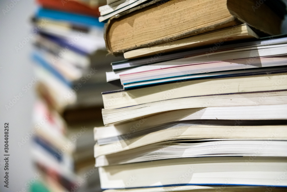 Stack of study books, concept of intellectuals. Stack of study books, concept of intellectuals.