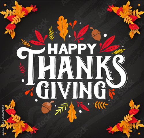 illustration thanksgiving, event family