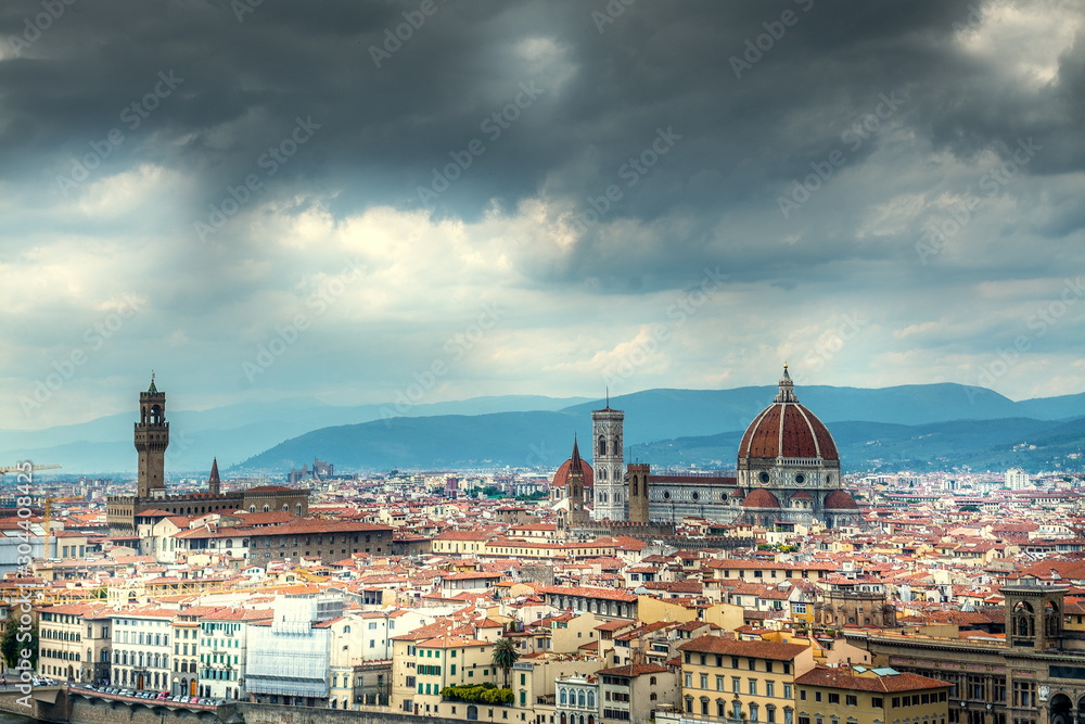 Dark clouds over Florence
