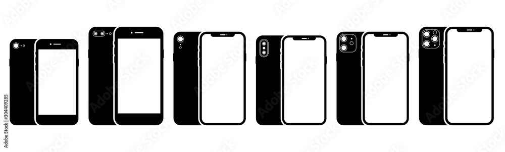 Smartphone icon Set. Vector illustration Smartphone icon Set. Vector illustration