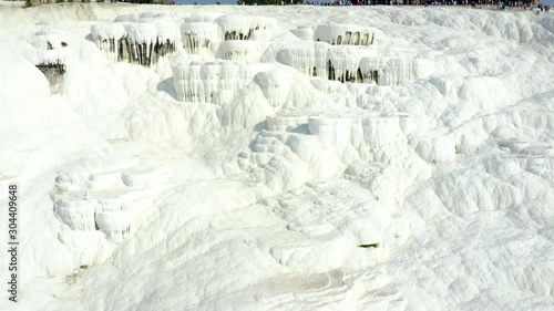 Pamukkale, Cotton Castle From SKY. Turkiye.