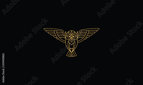 line art owl logo design inspirations
