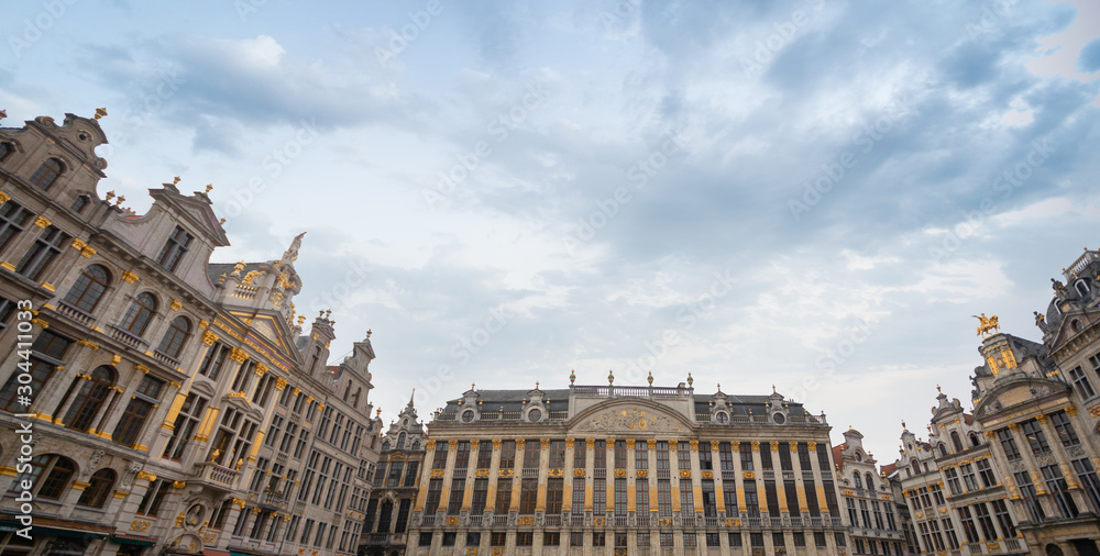 Grand Place square in Brussels, famous tourist destination, Belgium